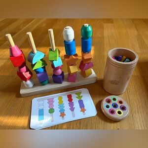 Pair of Montessori Stacking and Sorting Toys